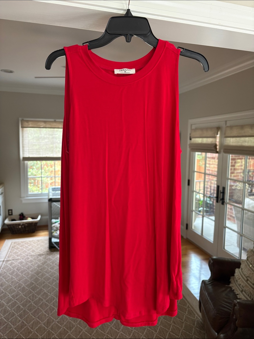 Sleeveless Red Women's Tank Top